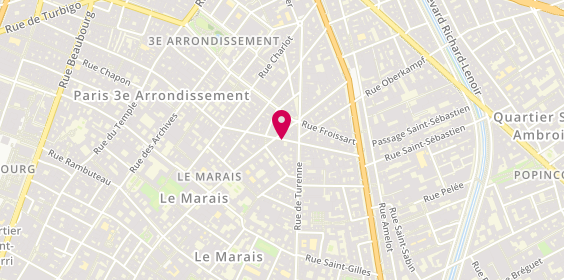 Plan de L'Appart, 10 Rue du Poitou, 75003 Paris