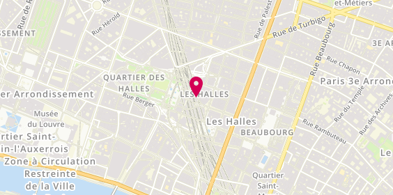 Plan de Franck Provost, Rue Pierre Lescot C. Commercial Forum des Halles, 75001 Paris