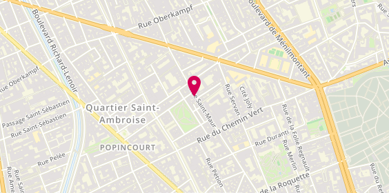 Plan de BOUDJENANE Karim, 61 Rue Saint-Maur, 75011 Paris