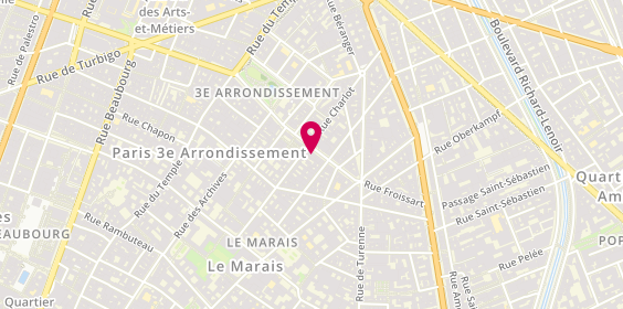 Plan de Jean-Claude Biguine, 31 Rue de Bretagne, 75003 Paris