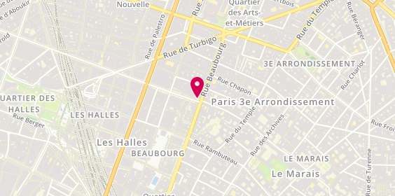 Plan de Salon Gilles Boldron, 6 Rue du Grenier-Saint-Lazare, 75003 Paris