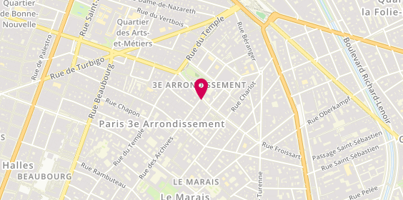 Plan de L'Atelier, 51 Rue de Bretagne, 75003 Paris