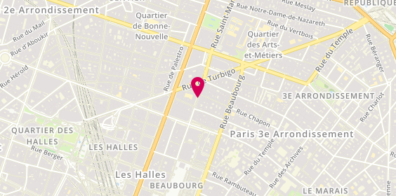 Plan de Le Club Coiffure, 228 Rue Saint-Martin, 75003 Paris