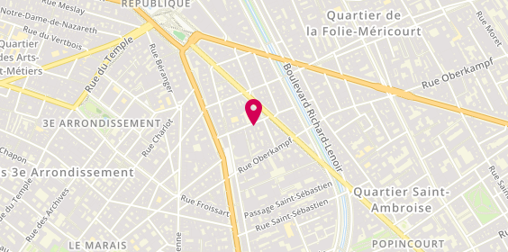 Plan de Catwalk Hair Studio, 14 Rue de Crussol, 75011 Paris