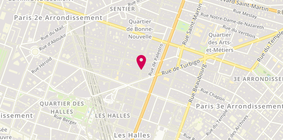 Plan de BONHOMME MONTORGUEIL | Barbier - Coiffeur pour homme, 122 Rue Saint Denis, 75002 Paris