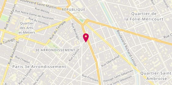 Plan de 235th Barber Street, 25 Boulevard du Temple, 75003 Paris