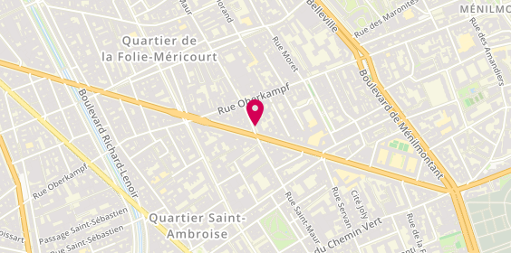 Plan de Annie Coiffure, 88 Rue Saint-Maur, 75011 Paris