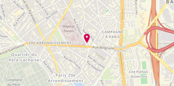 Plan de Desmond Hair, 44 Rue Pelleport, 75020 Paris