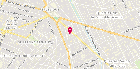 Plan de Cizors, 9 Rue Jean-Pierre Timbaud, 75011 Paris
