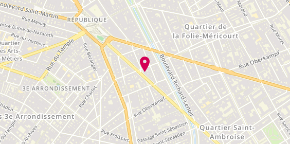 Plan de CIZORS Voltaire - Coiffeur Paris 11, 25 Boulevard Voltaire, 75011 Paris
