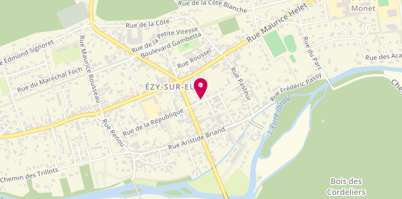 Plan de Christine Coiffure, 31 Rue de la République, 27530 Ézy-sur-Eure