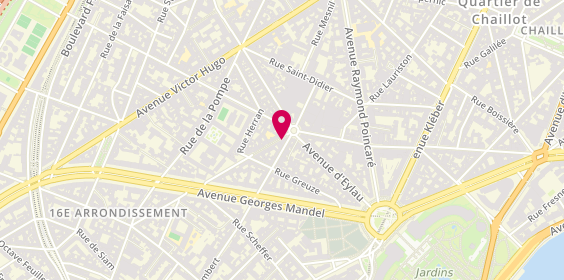 Plan de Jean-Claude Biguine, 20 Rue des Sablons, 75116 Paris