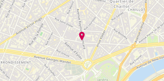Plan de Catherine Beaulieu, 23 avenue Raymond Poincaré, 75016 Paris