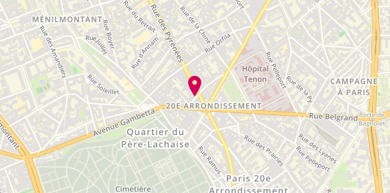Plan de Christian Gilles, 13 Rue des Gâtines, 75020 Paris