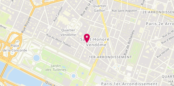 Plan de Coiffure Tony Pierre, 6 Rue du Marché Saint-Honoré, 75001 Paris