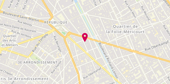 Plan de R Coiffure, 40 Rue de Malte, 75011 Paris