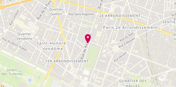 Plan de Piano Coiffure, 48 Rue de Richelieu, 75001 Paris