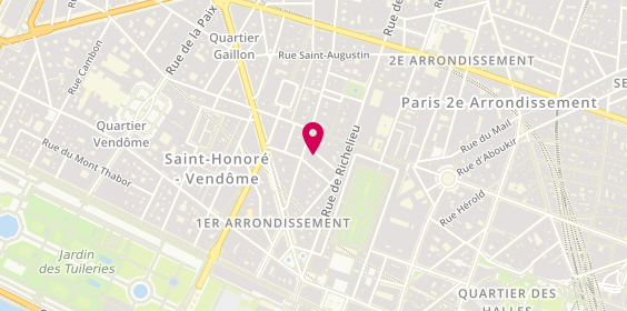 Plan de HOSHI COUPE Paris, 9 Rue Villédo, 75001 Paris