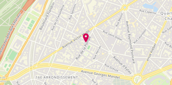 Plan de Padac, 129 Rue de la Pompe, 75116 Paris