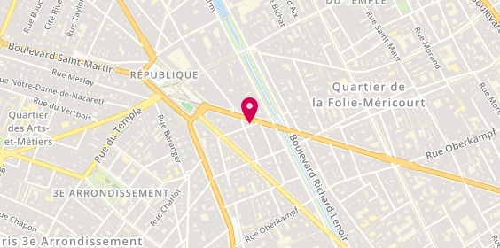 Plan de Franck Provost, 16 avenue de la République, 75011 Paris