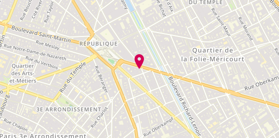 Plan de Académie Rive Droite, 14 avenue de la République, 75011 Paris