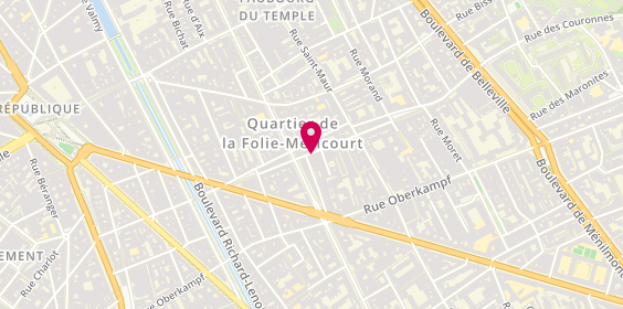 Plan de La Bottega Del Coiffeur, 62 Bis Rue Jean-Pierre Timbaud, 75011 Paris