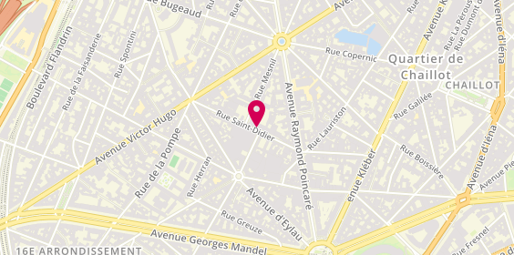 Plan de Madeleine Dias, 50 Rue Saint-Didier, 75016 Paris