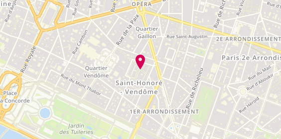Plan de Hélène Coiffure, 34 place du Marché Saint-Honoré, 75001 Paris