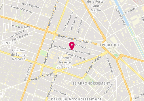 Plan de Patrice Graf Sultan, 37 Rue Notre Dame de Nazareth, 75003 Paris