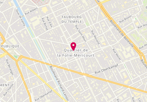 Plan de L’atelier de l’Art Coiffure, 116 Avenue Parmentier, 75011 Paris