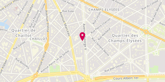 Plan de Claude Maxime, 27 avenue George V, 75008 Paris