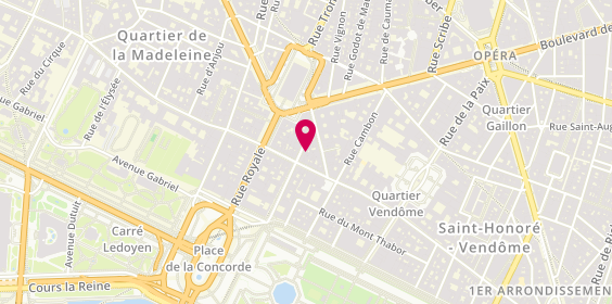 Plan de DESSANGE - Coiffeur St Honore, 6 Rue du Chevalier de Saint Georges, 75001 Paris