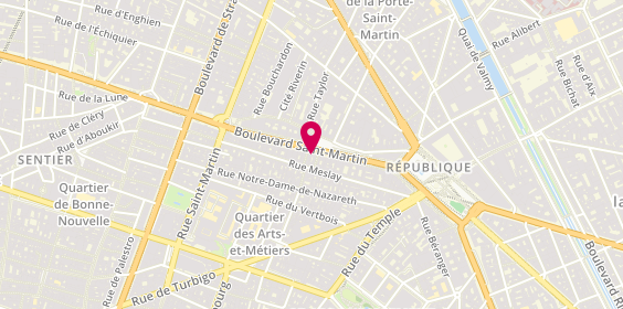 Plan de Lamika, 27 Boulevard Saint Martin, 75003 Paris