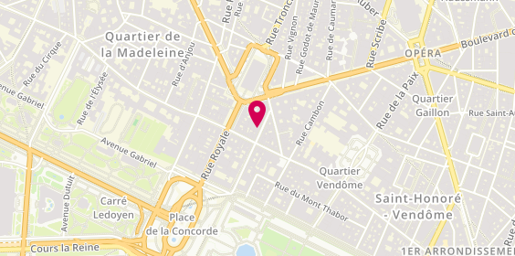 Plan de Anthony Grey, 5 Rue du Chevalier de Saint-George, 75008 Paris