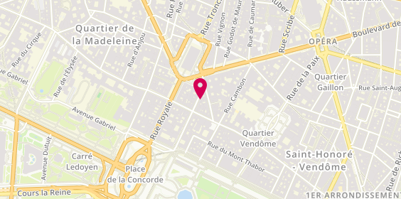 Plan de Edge Paris Coiffure, 10 Rue du Chevalier de Saint-George, 75001 Paris
