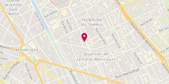 Plan de Bruno Romain, 121 Avenue Parmentier, 75011 Paris