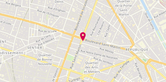 Plan de Hadi, 332 Rue Saint-Martin, 75003 Paris