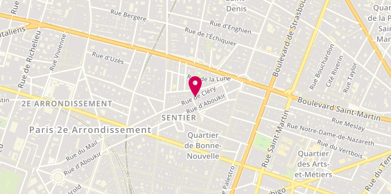 Plan de Cité Coiffure, 72 Rue de Cléry, 75002 Paris