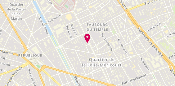 Plan de Alex Coiffure, 125Bis Avenue Parmentier, 75011 Paris