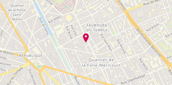 Plan de David Coiffure, 127 Avenue Parmentier, 75011 Paris