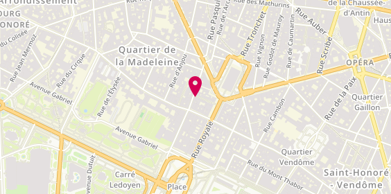 Plan de Maison de Coiffure Christophe Nicol, 25 Rue Royale, 75008 Paris