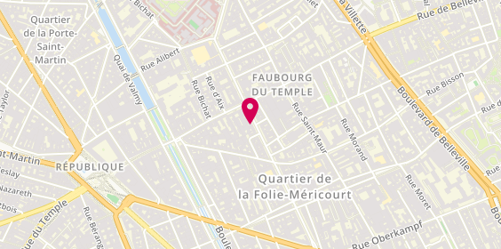 Plan de Atlas Coiffure, 129 Avenue Parmentier, 75011 Paris