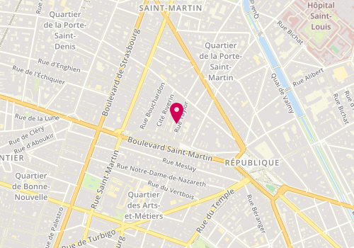 Plan de MVM Poitou Charentes, 3 Bis Rue Taylor, 75010 Paris