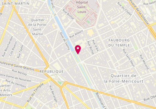 Plan de Mathis Duchene, 44 Quai Jemmapes, 75010 Paris