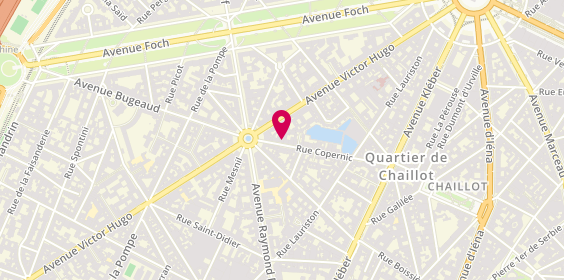 Plan de Lawrence Coiffure, 48 Rue Copernic, 75116 Paris