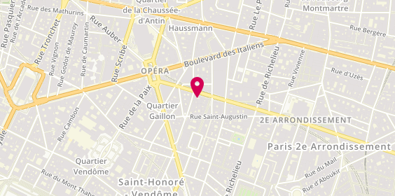 Plan de Jordy Brechkoff Coiffeur de Paris, 27 Rue du 4 Septembre, 75002 Paris