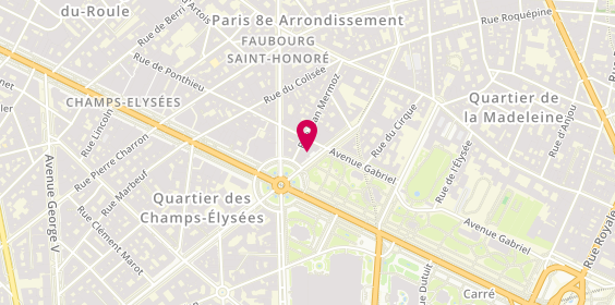 Plan de Alexandre de Paris, 3 avenue Matignon 1er Étage, 75008 Paris