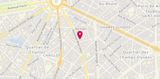 Plan de Joubert Bassano, 34 Rue de Bassano, 75008 Paris