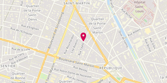Plan de Les Tignasses, 2 Rue Lucien Sampaix, 75010 Paris