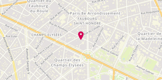 Plan de Highcolors-d, 25 Rue de Ponthieu, 75008 Paris